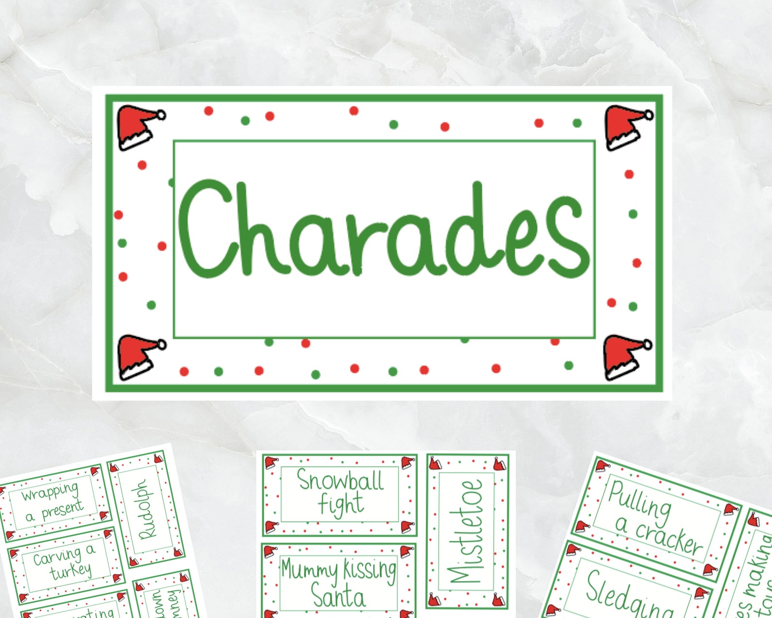 Christmas Charades Family Game