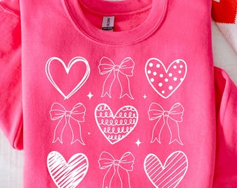 Valentine Coquette Heart Png, Valentine's Day Coquette Png, Valentine Bow Png, XoXo Png, Valentine Shirt Design, Doodle Heart, Be Mine Png