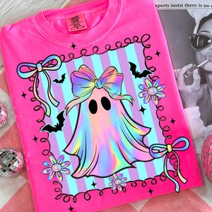 Preppy Halloween Ghost Png, Cute Boo Ghost Coquette Png, Floral Spooky Season Png, Girly Halloween Shirt Design, Spooky Pumpkin Sublimation