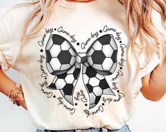 Coquette Soccer PNG, Game Day PNG, Soccer Mama Png, Soccer Mom Png, Sublimation Design Digital Png, Soccer Bow Png, Fall Sports Png