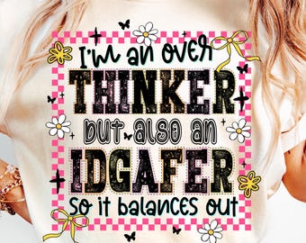 Funny Anxiety Png, Sarcastic Mental Health Png, Rude Women Shirt Design, Retro Checkered Floral Sarcasm Sublimation, Snarky Adult Humor