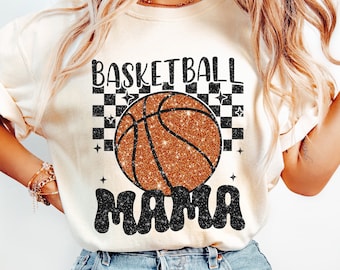 Retro Basketball Mama PNG, Glitter Basketball PNG, Sublimation Design, Digital Download Png, Basketball Mom Png,Sports PNG,Basketball Season