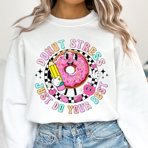 Dia de teste Png, Professor Png, Rock The Test Png, Sublimação do dia de teste, Citações de teste, Último dia de aula, Faça o seu melhor, Estresse de donut,