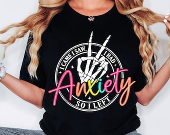I Came I Saw I Had Anxiety PNG, Mental Health PNG, Funny Mama png, Bright Doodle, Sarcastic Skeleton Png Sublimation Design Digital Download