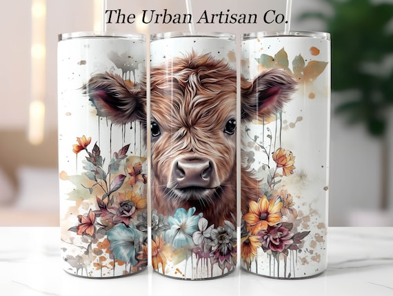 Highland Cow Sublimation Tumbler