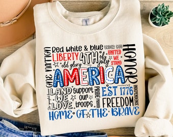 America PNG, 4th of July PNG, Digital Download, Bright Doodle, Dalmatian Dots, Independence Day png, Mom Shirt Design, 1776 USA Flag Png