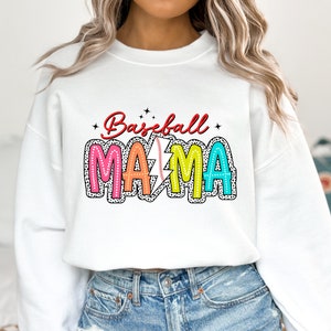Baseball Mama PNG, Baseball PNG, Digital Download Png, Bright Doodle, Dalmatian Dots, Baseball Mom png, Sports Mom Shirt Design