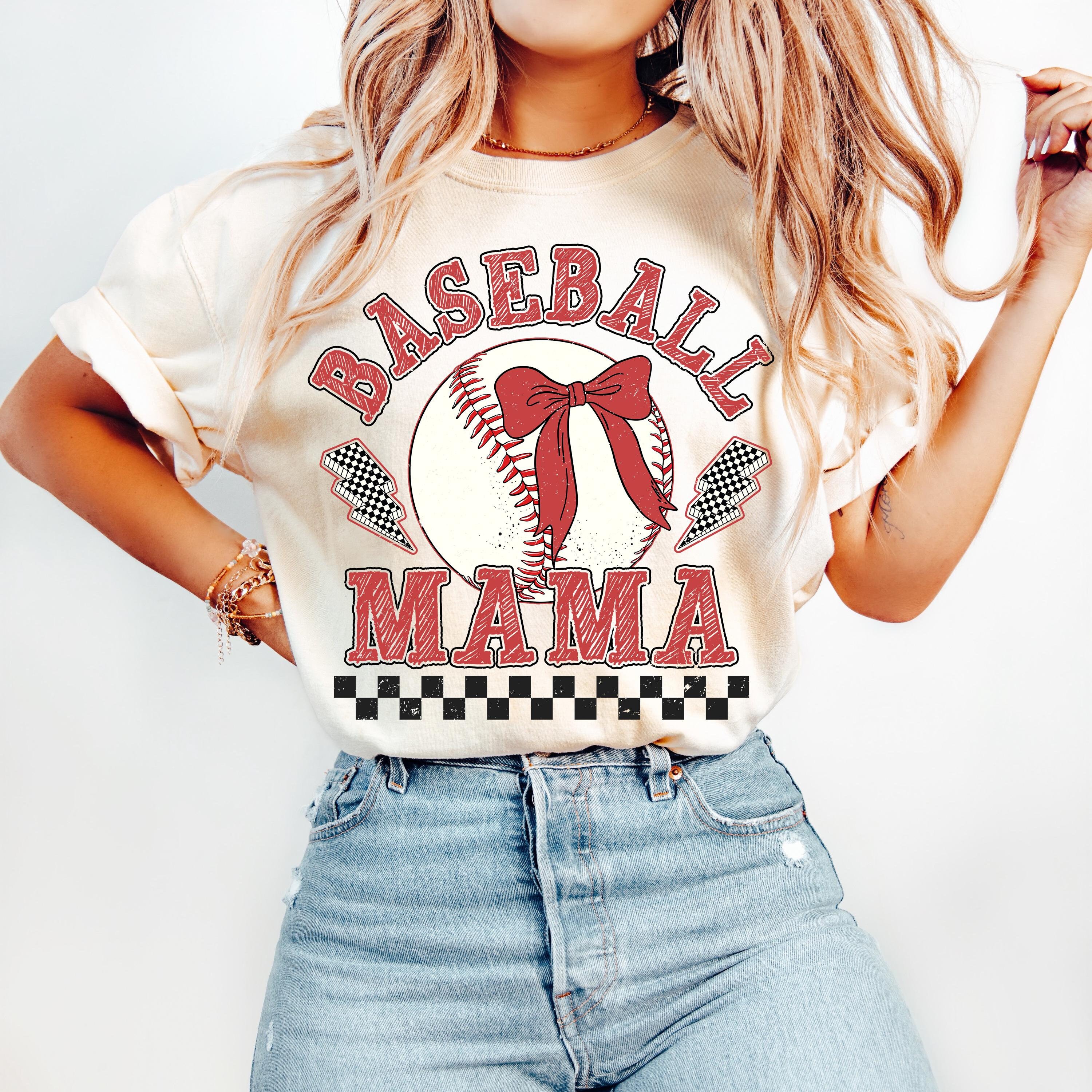 Retro Checkered Baseball Mama Coquette PNG, Game Day Baseball PNG, Baseball Mom Png, Baseball Coquette Shirt Design, Baseball Sublimation