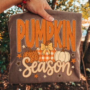 Pumpkin Season Png, Coquette Fall Pumpkin Shirt Design, Girly Leopard Pumpkin Patch Sublimation,  Trendy Fall Gingham Digital Download