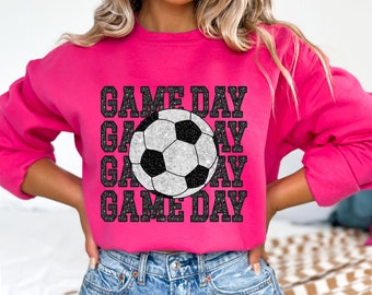 Sparkly Soccer PNG, Glitter Game Day PNG, Sublimation Design, Digital Download Png, Soccer Team PNG, Soccer Mom Png, Faux Sequin
