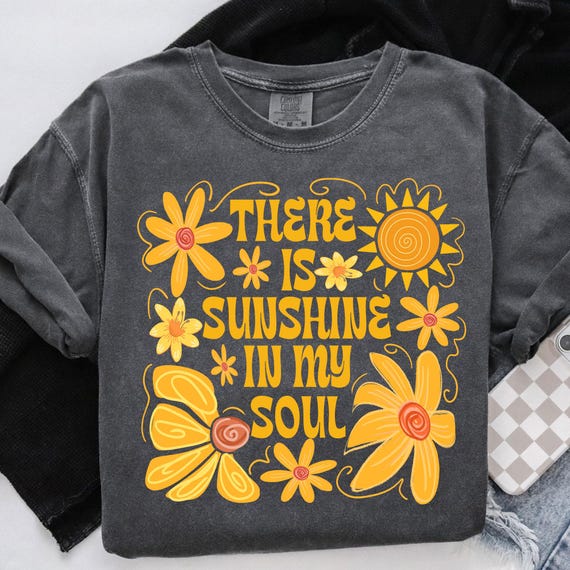 Boho Summer Png, Sunshine in My Soul, Floral Summer Vibes Png, Summer Coquette Sublimation, Girly Summer Png, Hippie Summer Shirt Design