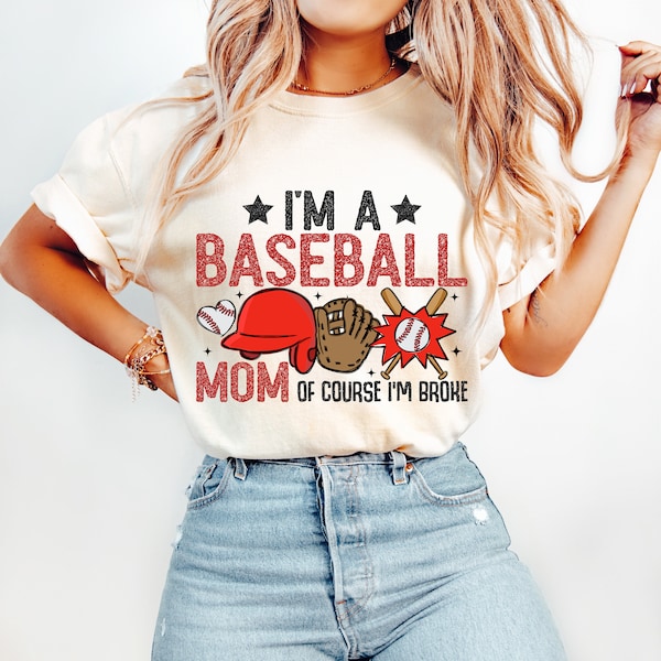 Funny Baseball Mom PNG, Baseball Png, Glitter Baseball Shirt Design, Sublimation Design, Digital Download, Retro Baseball Mama Png,