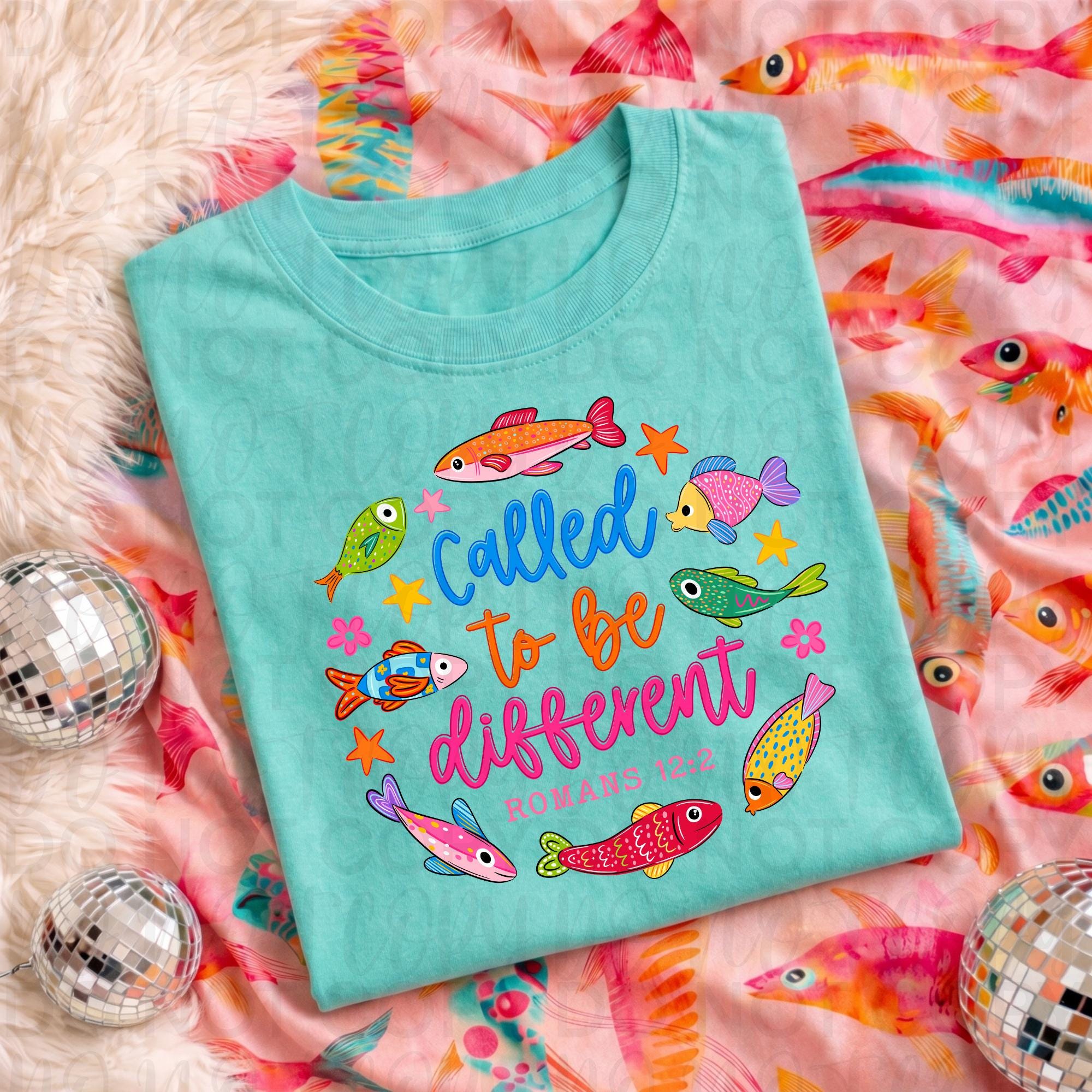 Christian Summer Fish Png, Called to Be Different Jesus Bible Verse ...