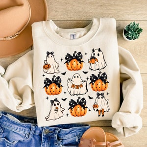 Coquette Halloween Png, Boo Halloween png, Cute Ghost Png, Spooky Season Png, Fall Pumpkin Png, Halloween Mama Png, Girly Coquette Bow