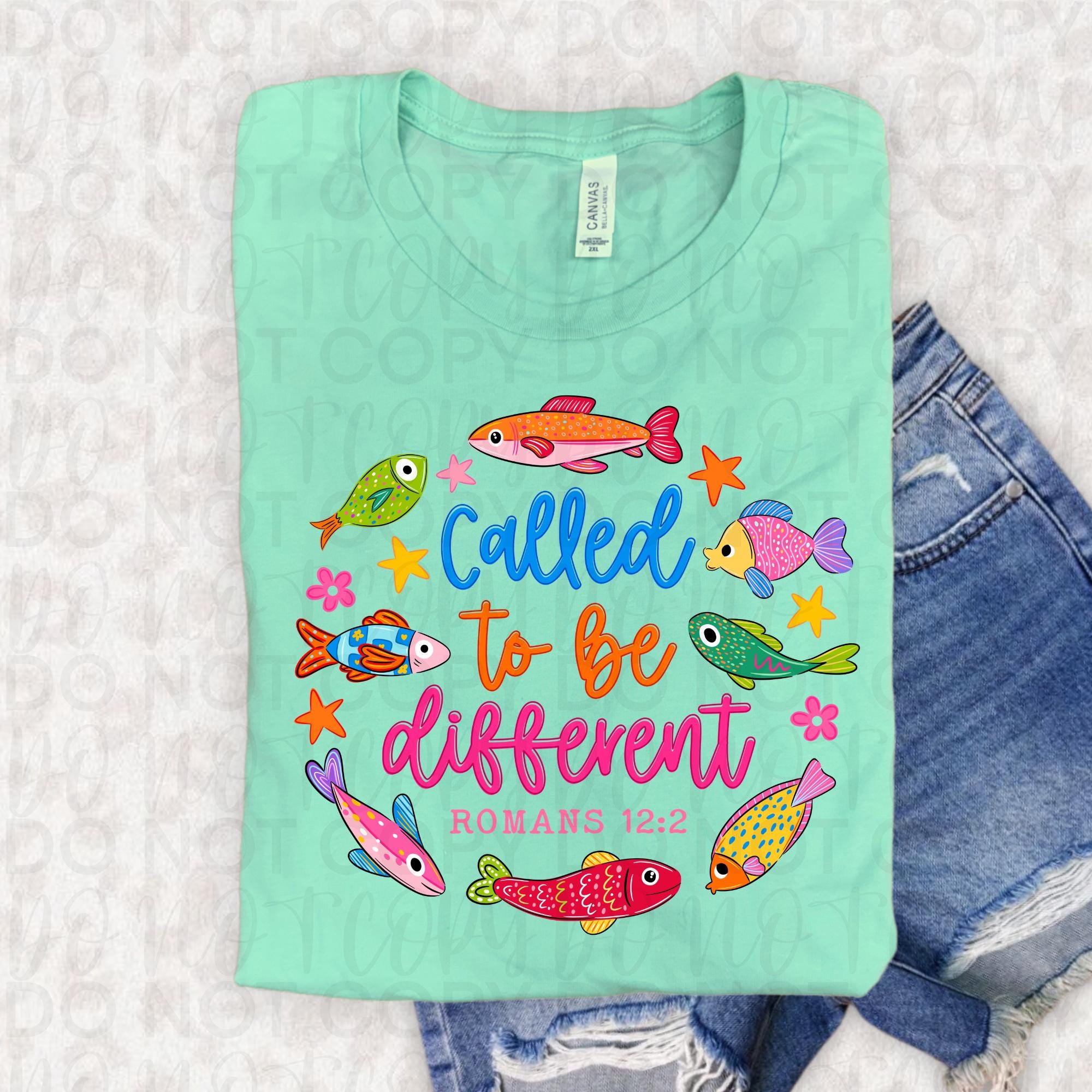Christian Summer Fish Png, Called to Be Different Jesus Bible Verse ...