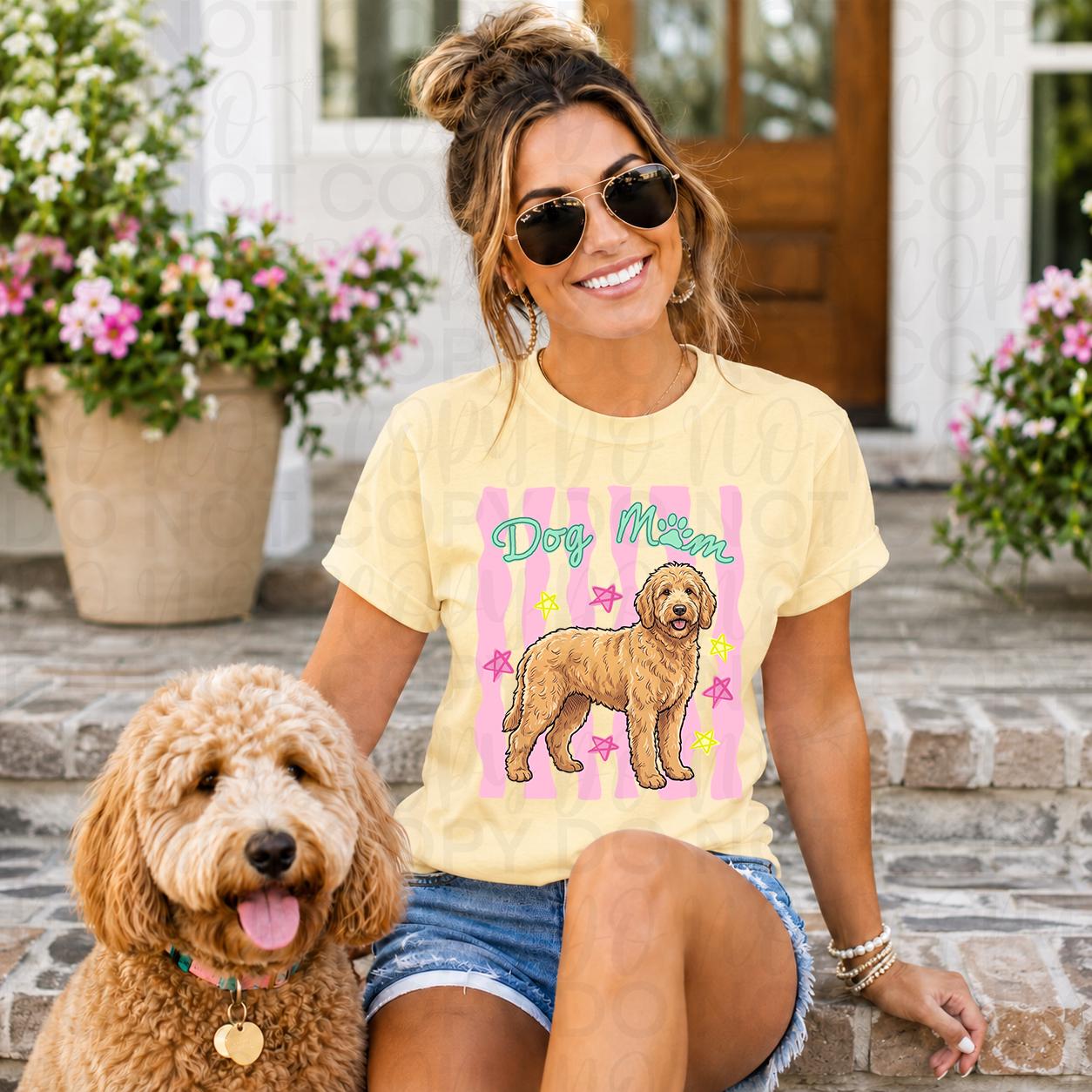Dog Mom Golden Doodle Png, Everyday Striped Shirt Design, Preppy Dog ...