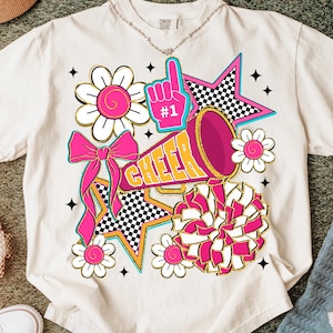 Cheer Coquette Png, Preppy Cheer Mom Shirt Design, Pink Cheerleading Sublimation, Cheerleader Coquette Bow Png, Girly Cheer Season Png