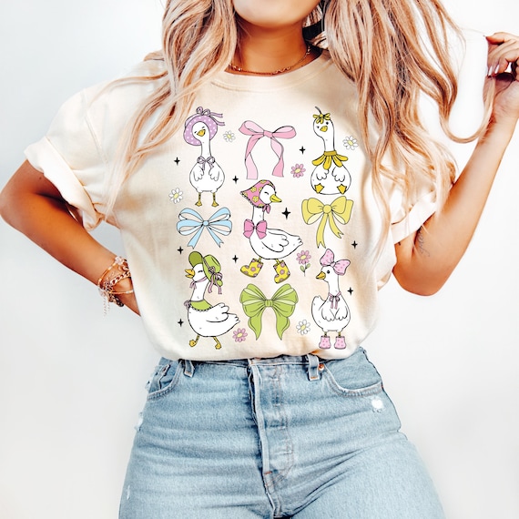 Coquette Goose Png, Mama Goose Png, Mothers Day Png, Spring Floral PNG, Girly PNG, Coquette Bow, Duck Png, Goose Lover Sublimation