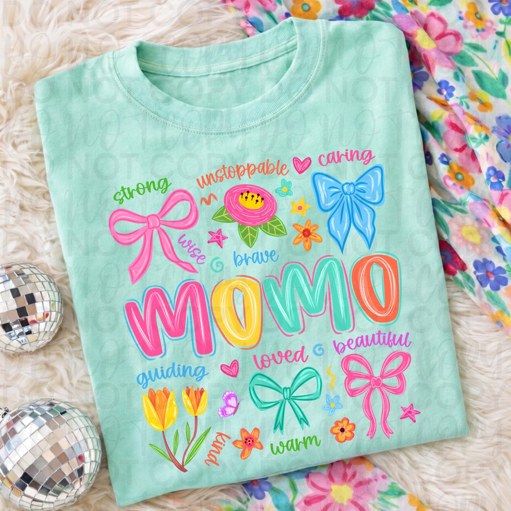 Boho Floral Momo Coquette Png, Mama Nana Mimi Gigi Shirt Design ...