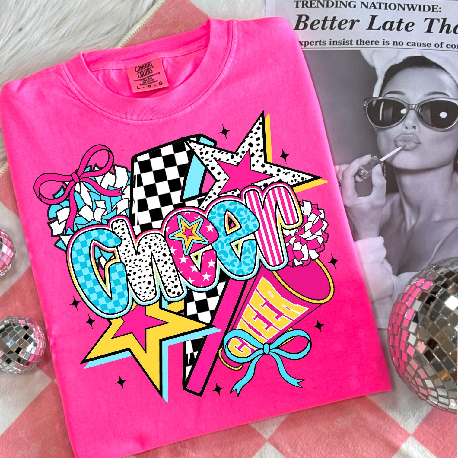 Pink cheer shirts - Etsy Österreich, image size:1518x1518