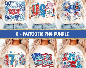 Preppy America Coquette Png Bundle, America Brushstroke Png, Retro USA Png, 4th of July Bundle Png, Girly Memorial Day PNG, Vintage America