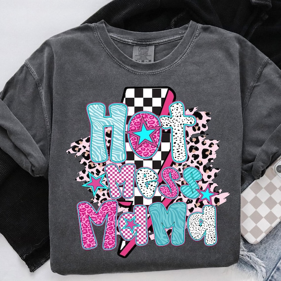 Retro Mama PNG, Preppy Mama PNG, Funny Mama Png, Pink Mama Png, Mothers Day Png, Hot Mess Mama Png, Trendy Mama Shirt Design