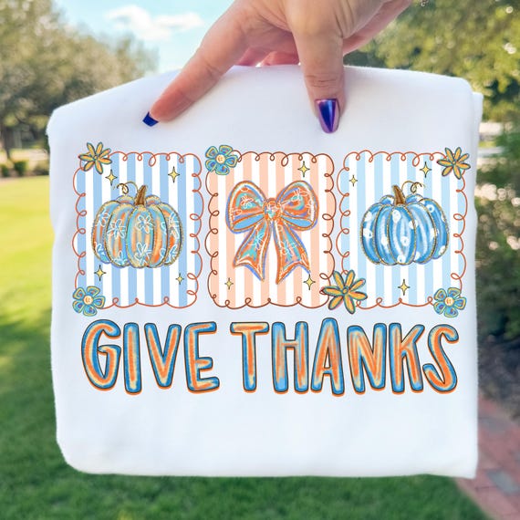 Give Thanks Png, Floral Fall Pumpkin Coquette Png, Coquette Thankful Png, Brushstroke Fall Bow Png, Preppy Thanksgiving Whimsical Frames