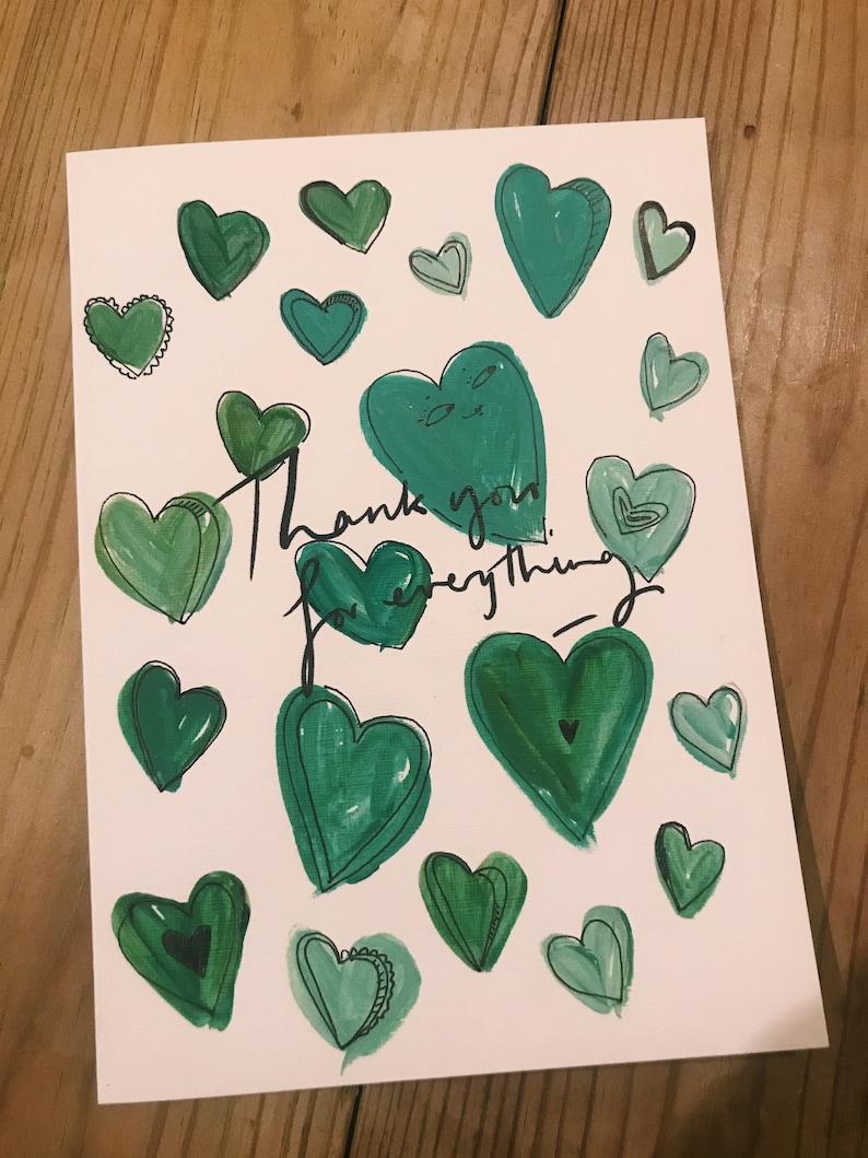 Thank You Card Thank You for Everything