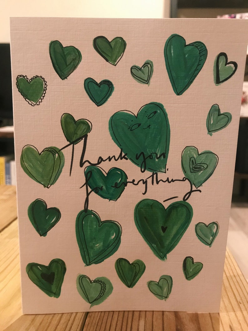 Thank You Card Thank You for Everything
