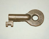 BN INC Burlington Northern Railroad Brass Switch Key by Adlake