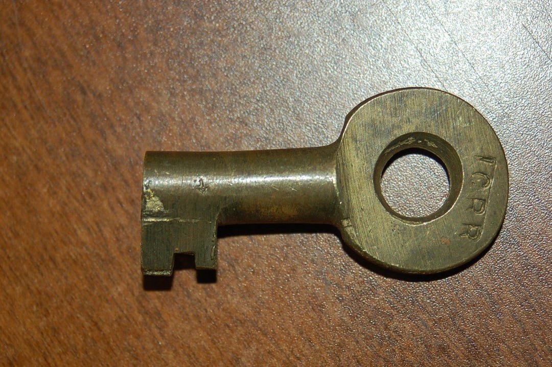 Central Riser Keys Illinois Central Railroad Brass Switch Key - Etsy