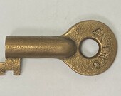 BN Inc Burlington Northern Inc brass switch key by Adlake