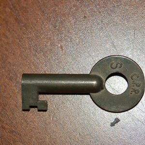 Canadian Pacific Railroad Brass Switch key by Michell