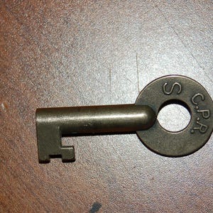Canadian Pacific Railroad Brass Switch Key by RMI (Mitchell)