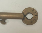 Frisco RR brass switch key by Adlake
