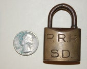 Pennsylvania Railroad Brass Cabinet Lock (signal)