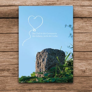 Trauerkarte Liebe ohne Grenzen