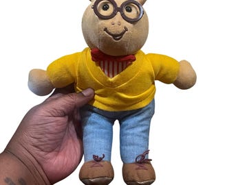 Vintage 1996 Eden Arthur Plush Doll 10” Marc Brown Toys PBS Kids Television TV