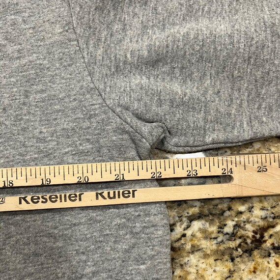 Studio Works & Co Womens Gray Moose Bear Embroidered Sweatshirt Size M Forest View 5