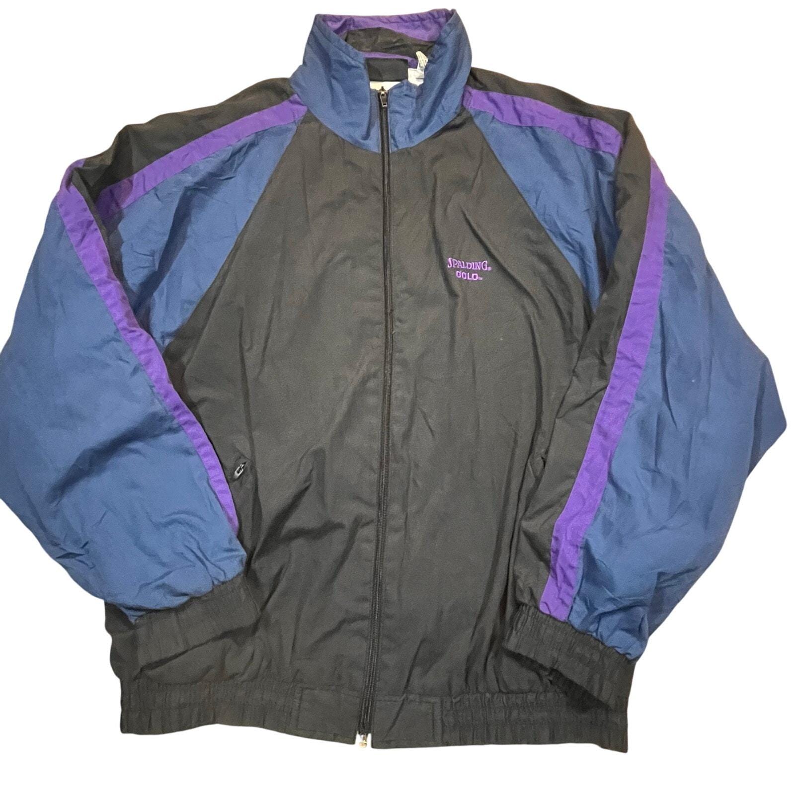 Veste Vintage Spalding Athletic Apparel - Taille L | Windbreaker Rétro | Occasion Très Bon état