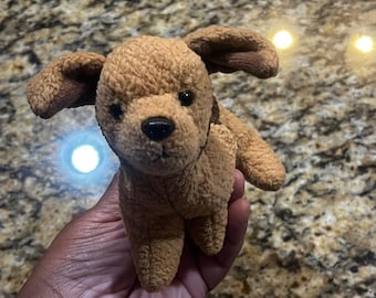 Vintage 1996Ty Beanie Babies Tuffy the Terrier Dog Brown Tan Plush