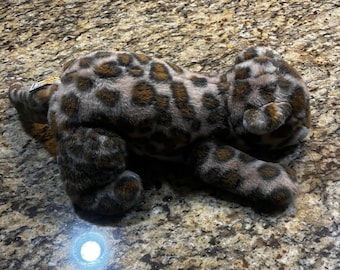 Vintage Rainforest Cafe Toys Leopard Plush Stuffed Animal Spotted Jungle Cat 18"