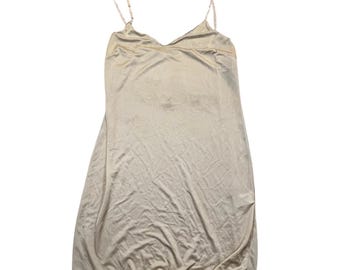 Missoni Slip Dress Beige Spaghetti Strap Italy 40/ US XS Minimalist Lingerie