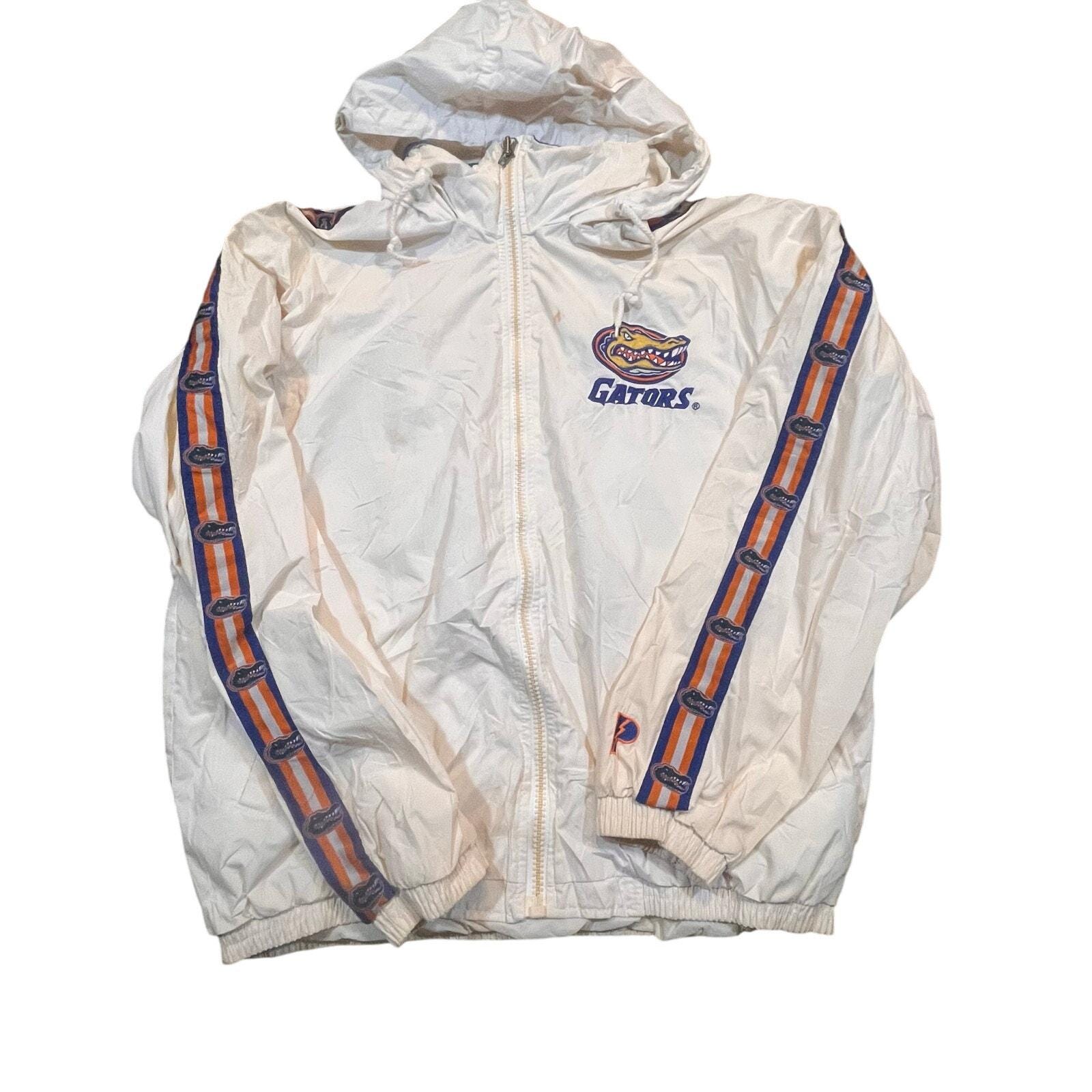 Vintage Florida Gators Jacket Pro Edge – Homme, Taille L, Bleu, Coupe-vent Brodé