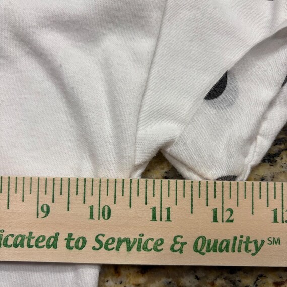 Vintage Rattles Baby T-Shirt 18M White Polka Dot Cat Pink Bow Made in USA View 6