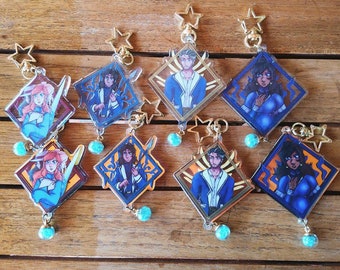 stormlight archive radiant knights acrylic charms kaladin, dalinar , jasnah and shallan PREORDER