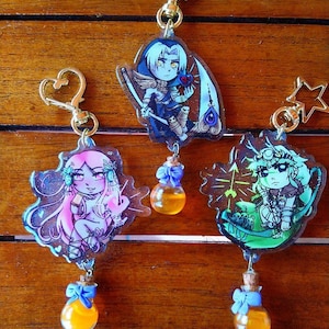 Hades Spiel Acryl Charme aphrodite yates yates klar und irisiert