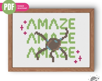 Rocky Project Hail Mary cross stitch pattern PDF instant download