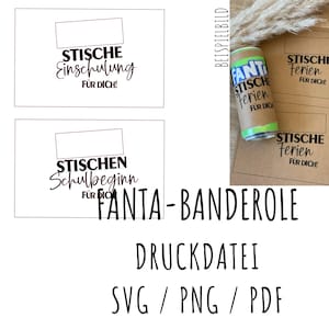 Archivo de impresión DIGITAL: Banner Fanta | Matrícula | Vuelta al cole | Plantilla de impresión A4 | Regalo para estudiantes | Primer grado | Archivo PDF/SVG