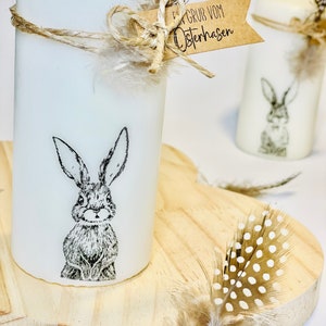 Großer Stempel "Hase Langohr" süßer Hase Holzstempel für Grußkarte Hasenstempel Ostern Osterstempel besonderer Stempel Osterhase